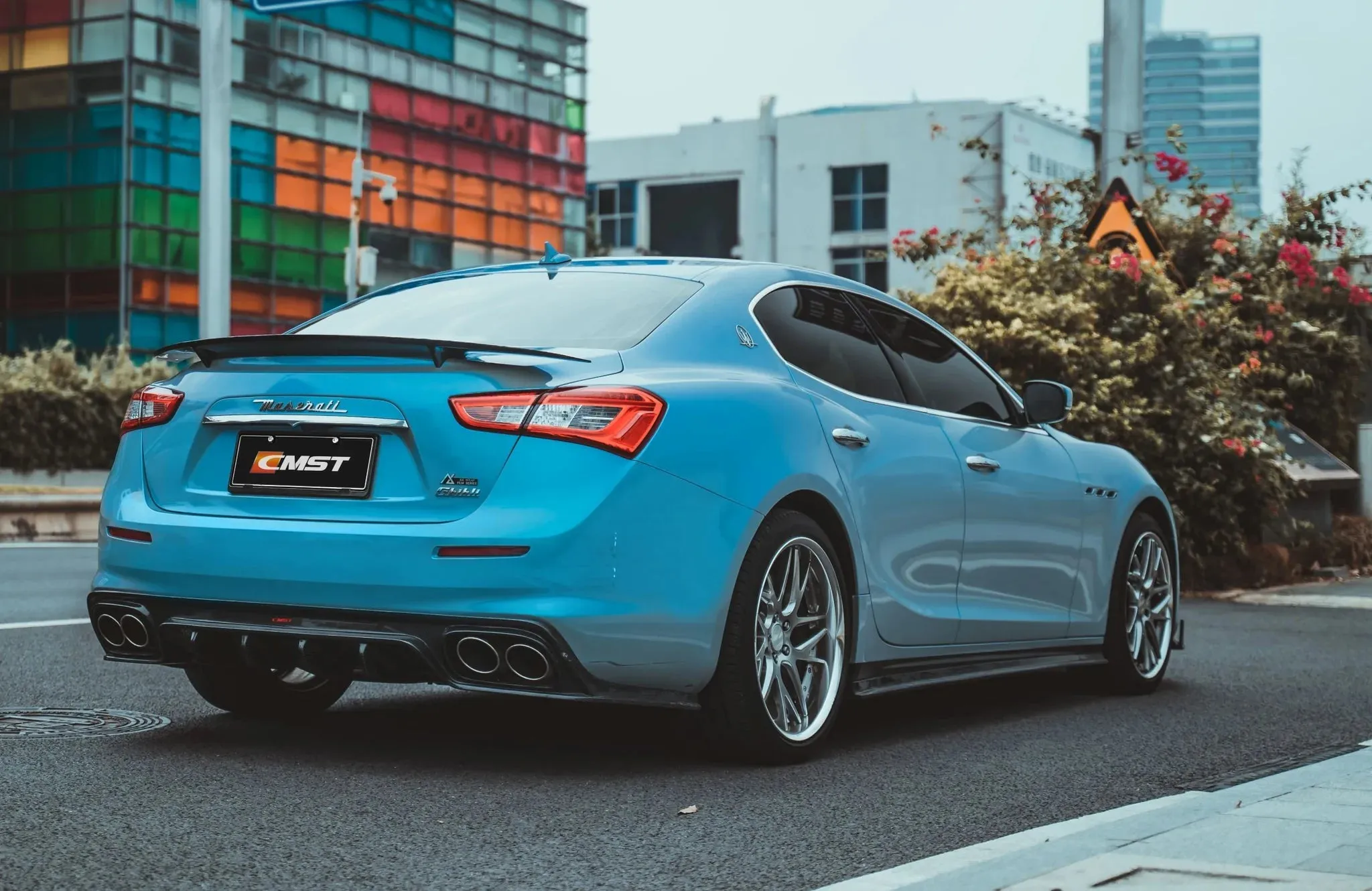 CMST Tuning Carbon Fiber Rear Diffuser for Maserati Ghibli 2018 