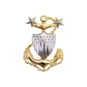 Coast Guard Cap Device: E9 CPO: Master - regulation size