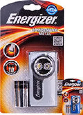 COMPACT LED METAL LIGHT INC X2 AA BATTERIES (X12 PER BOX)