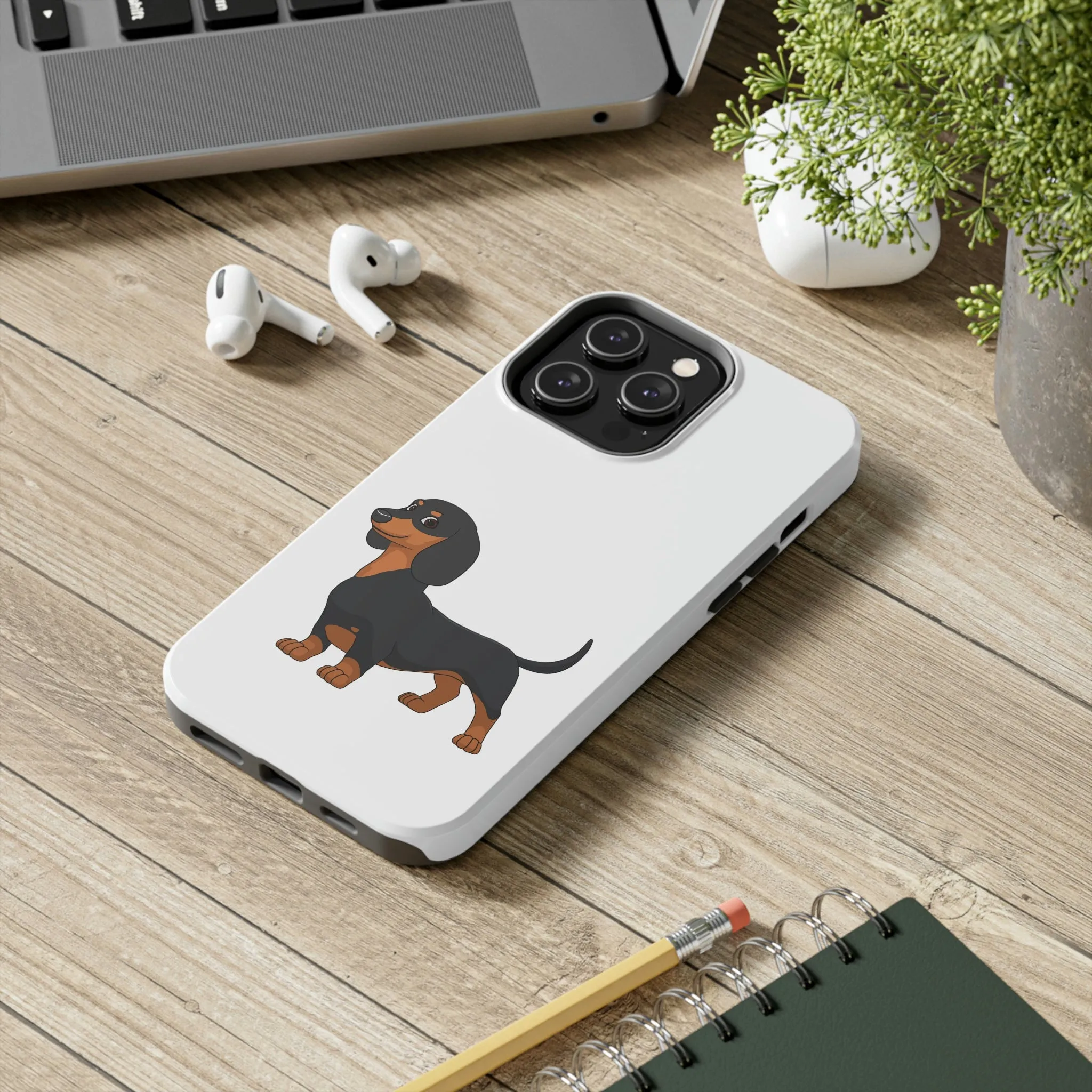 Dachshund Case Mate Tough Phone Cases, Impact Resistant, Wireless Charging, FREE Shipping, Made in USA!!