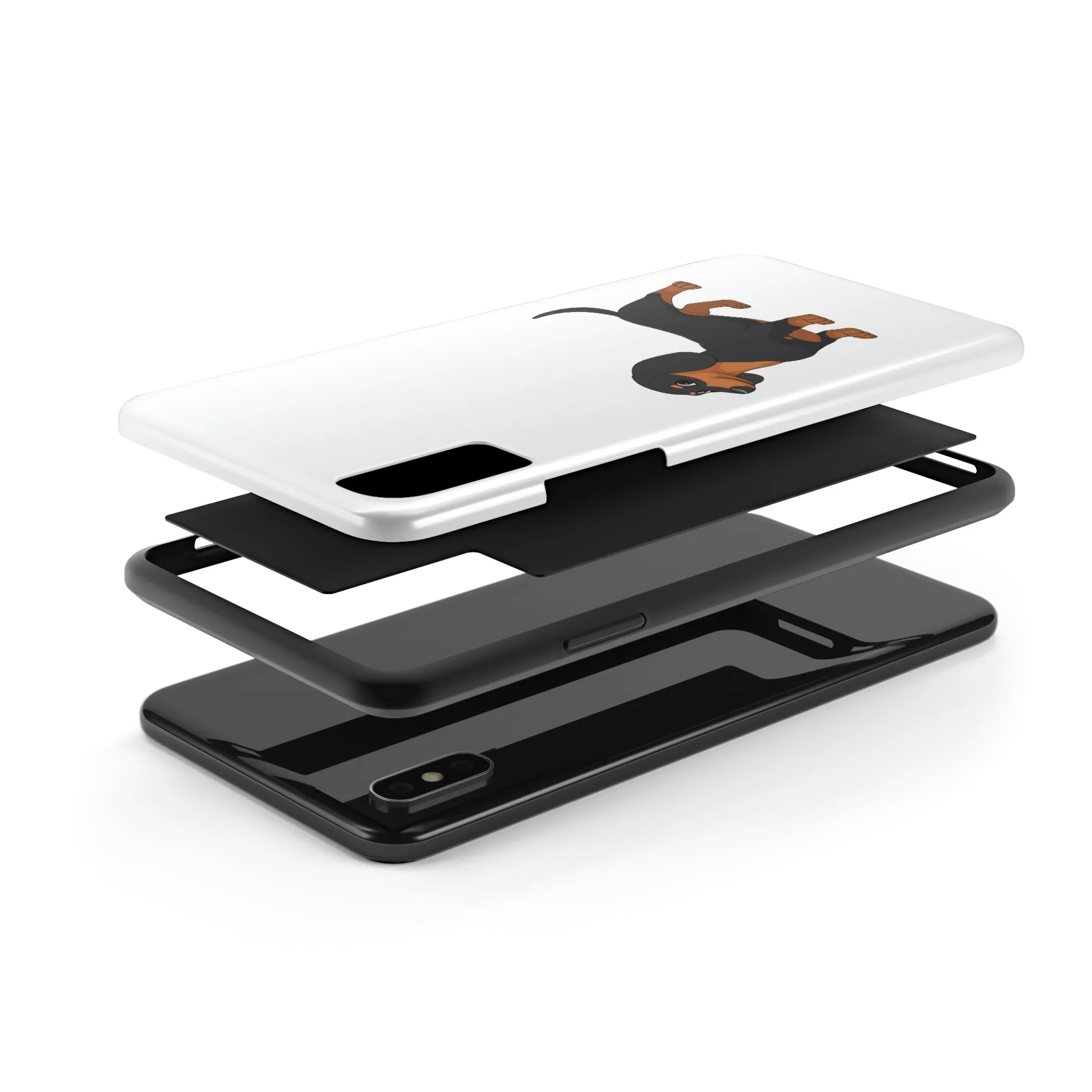 Dachshund Case Mate Tough Phone Cases, Impact Resistant, Wireless Charging, FREE Shipping, Made in USA!!
