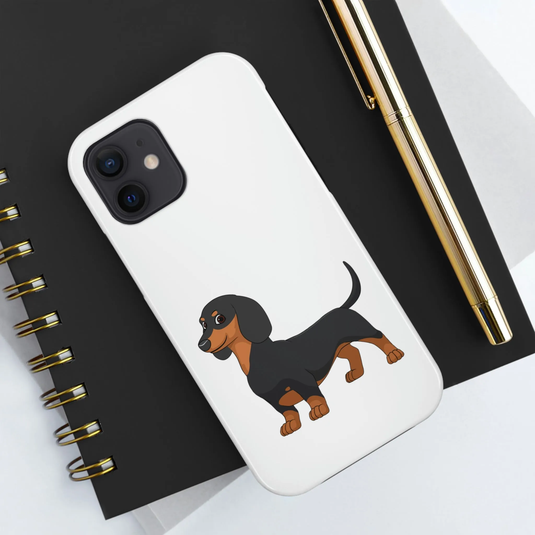 Dachshund Case Mate Tough Phone Cases, Impact Resistant, Wireless Charging, FREE Shipping, Made in USA!!