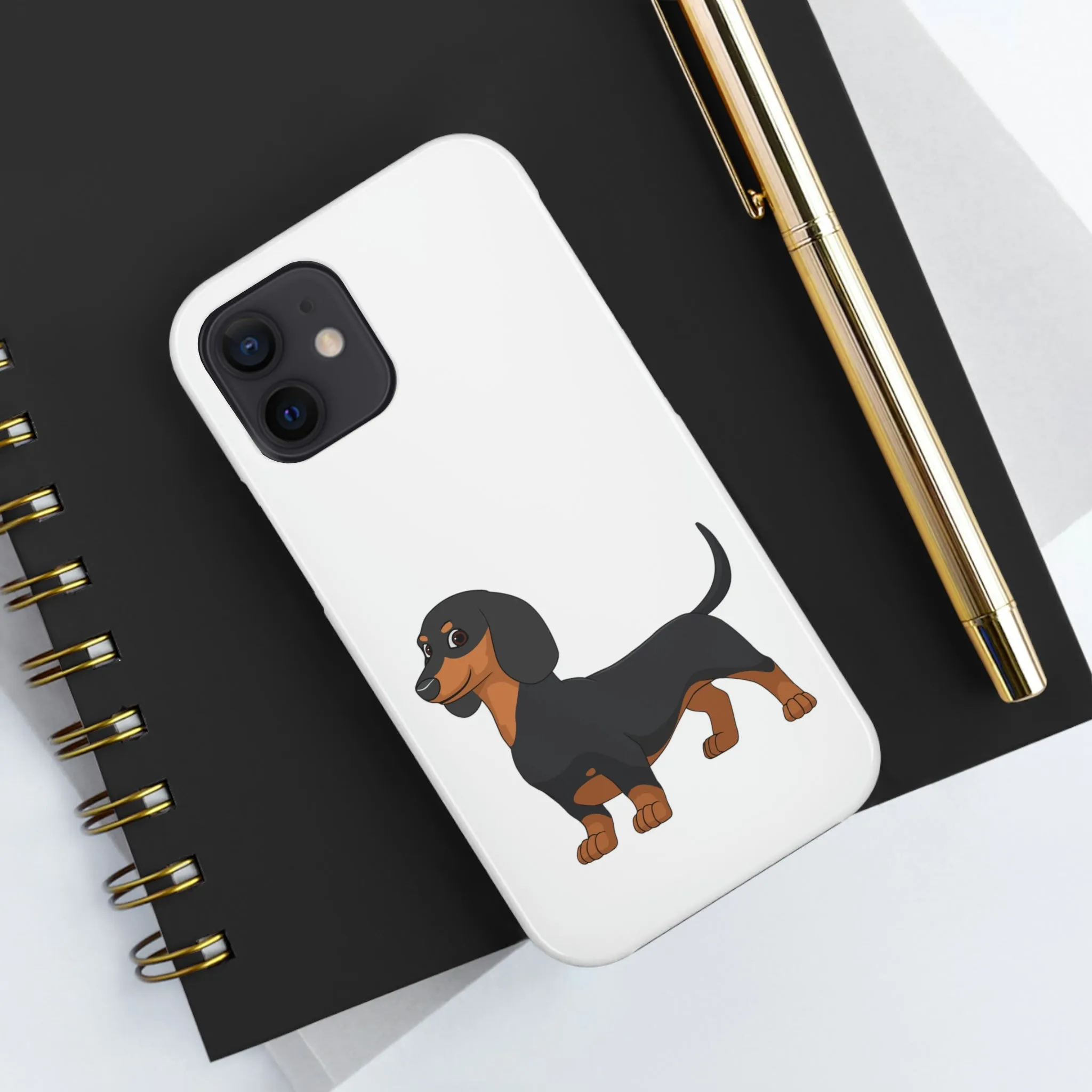 Dachshund Case Mate Tough Phone Cases, Impact Resistant, Wireless Charging, FREE Shipping, Made in USA!!