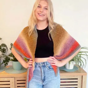 Desert Sunset Triangle Shawl Knit Kit