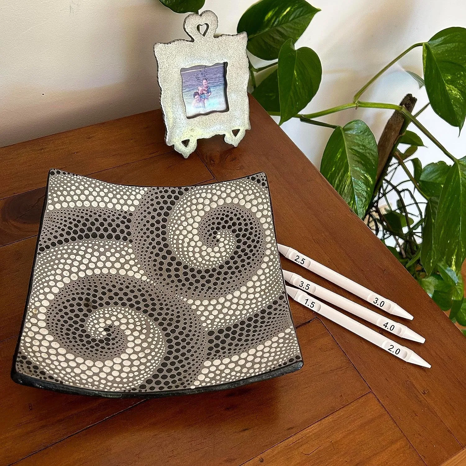 Dotting Tools for Painting Mandalas -  - 16Pc Double Ended Super Set for Mandala Dot Art - Includes Stylus - Unique Ellipse Tool - for Painting Rocks DIY Stone Craft and Canvas