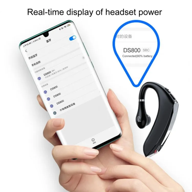 DS800 Pro Series Bluetooth 5.0 Waterproof Wireless Earbuds for Professional and Active Lifestyles