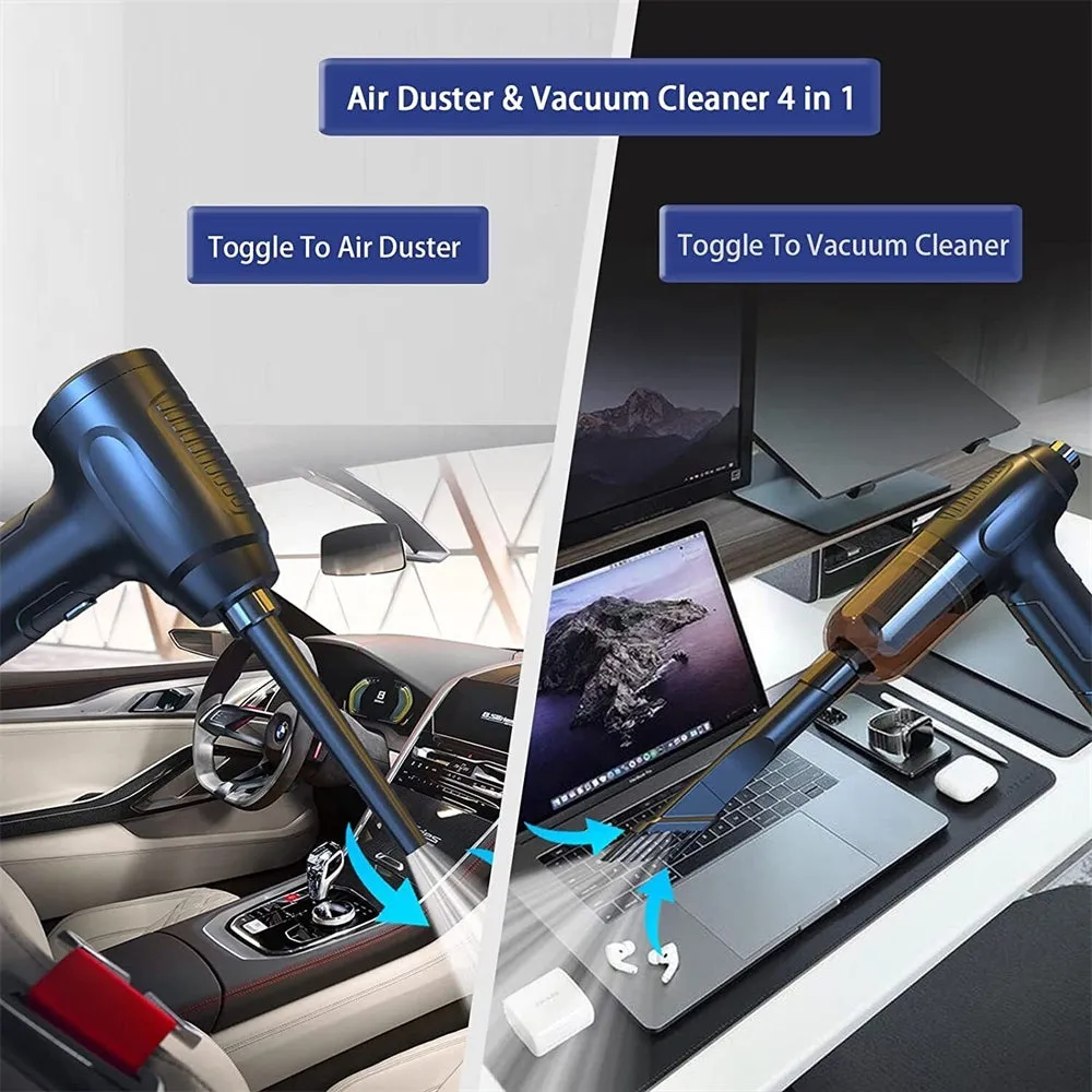 Electric Cordless Air Duster Car Vacuum Cleaner Keyboard Cleaner Blower