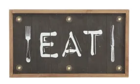 EMPORIUM EAT LED Wall Decor Vintage Hanging Sign Food Shop Art Cafe