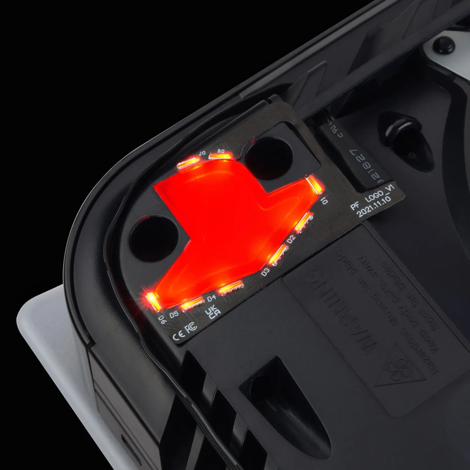 eXtremeRate 7 Colors 24 Effects RGB Logo LED for PS5 Console, Illuminated Logo LED for PS5 Disc & Digital Console - PFLED08