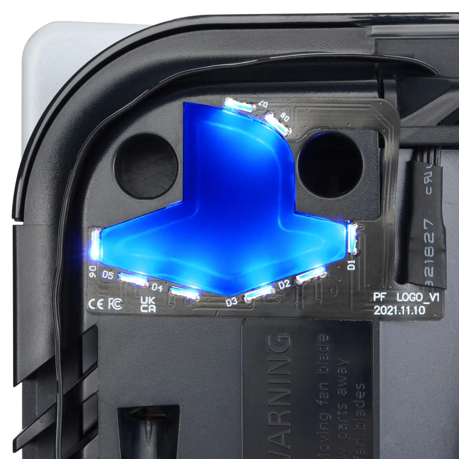 eXtremeRate 7 Colors 24 Effects RGB Logo LED for PS5 Console, Illuminated Logo LED for PS5 Disc & Digital Console - PFLED08