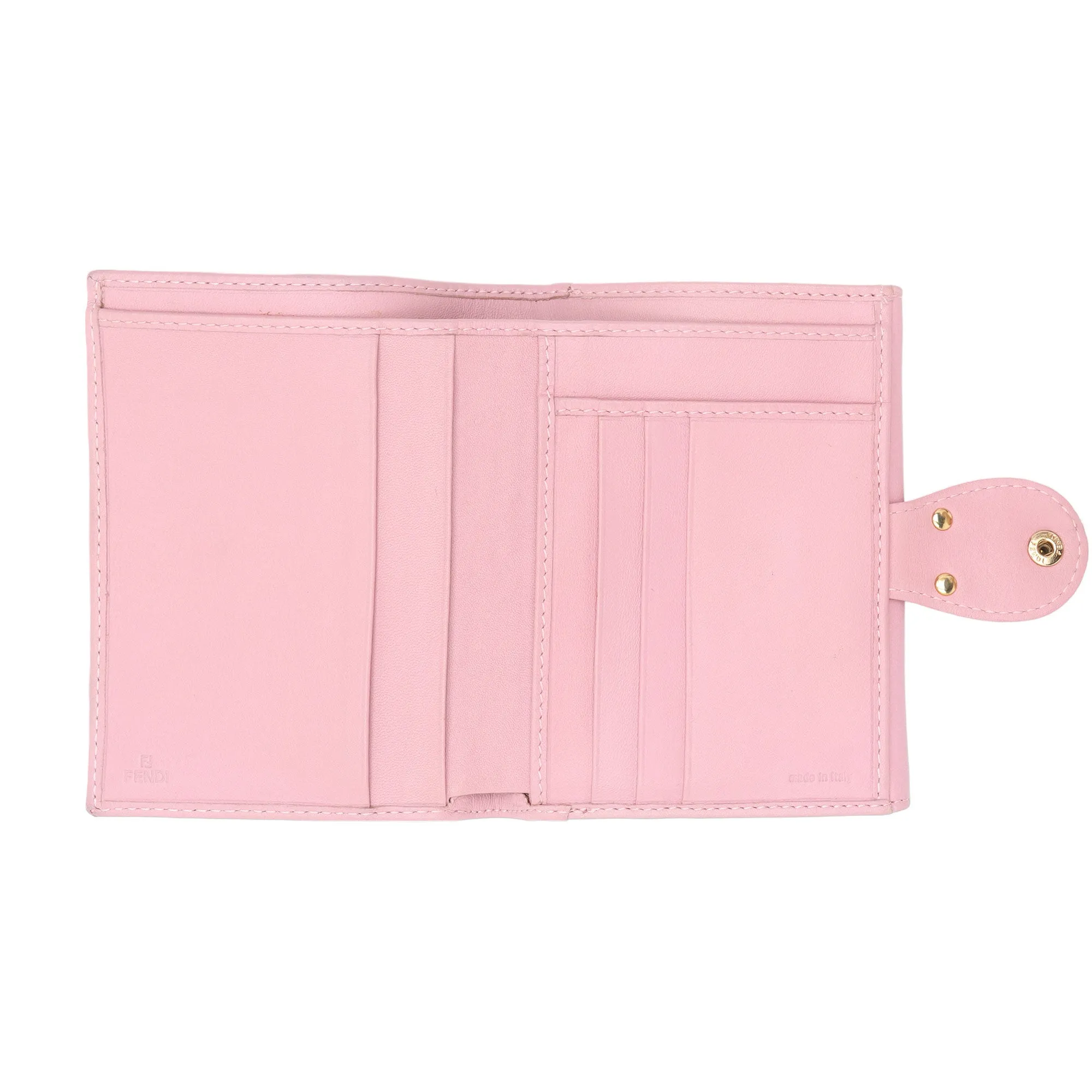 Fendi Perforated Leather Compact Wallet (SHF-ahsZFs)