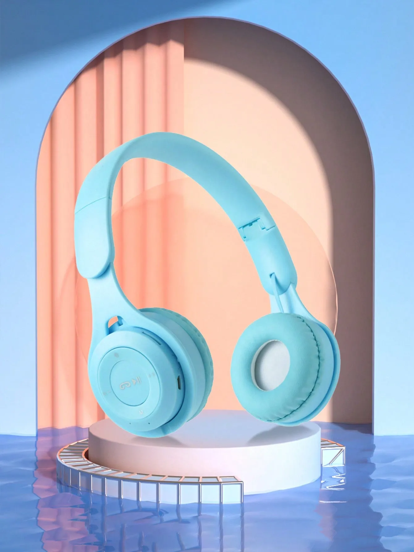 Flashing RGB Lighting Effects Cat Ears Wireless Headphones Long Lasting Colorful Wireless Headphones