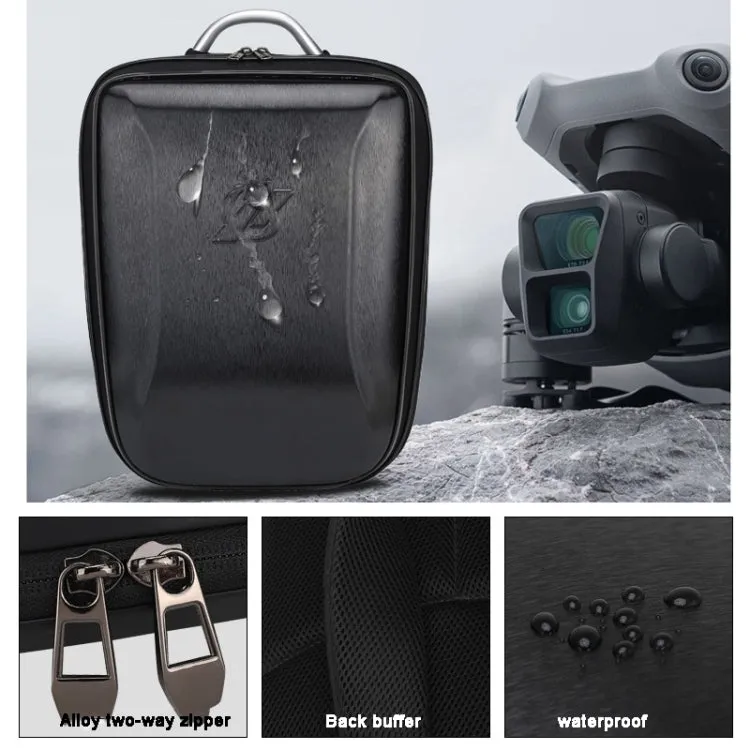 For DJI AIR 3 Hard Shell Storage Bag Portable Protective Backpack(Blue)