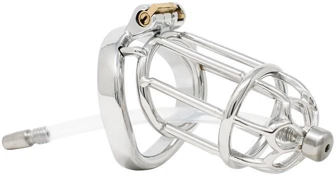 FRRK H106 male chastity device with Urethral Tube