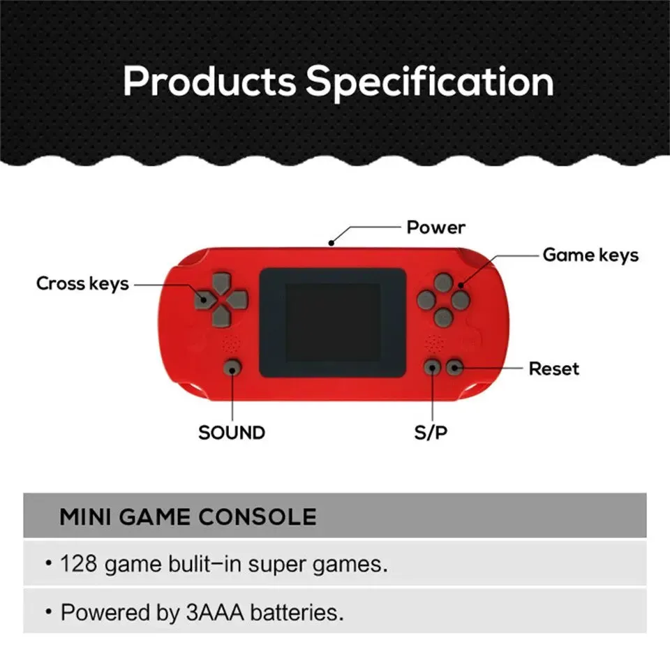 GAMINJA GC31 Retro Portable Mini Handheld Video Game Console TFT Color