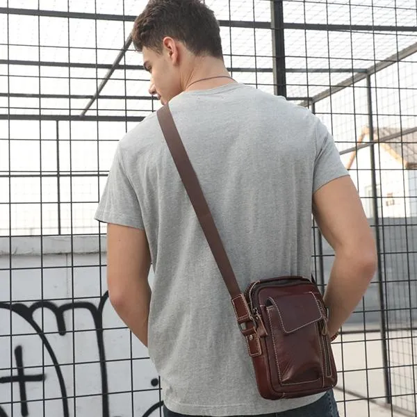 Genuine Leather Multifunctional Shoulder Bag