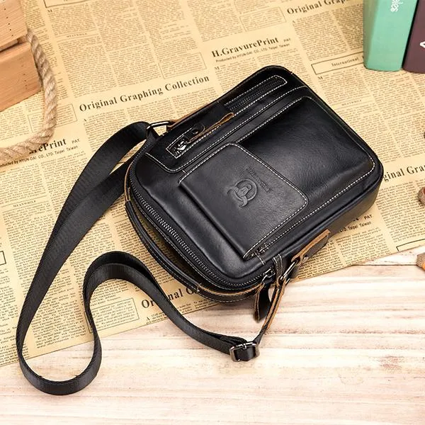 Genuine Leather Multifunctional Shoulder Bag