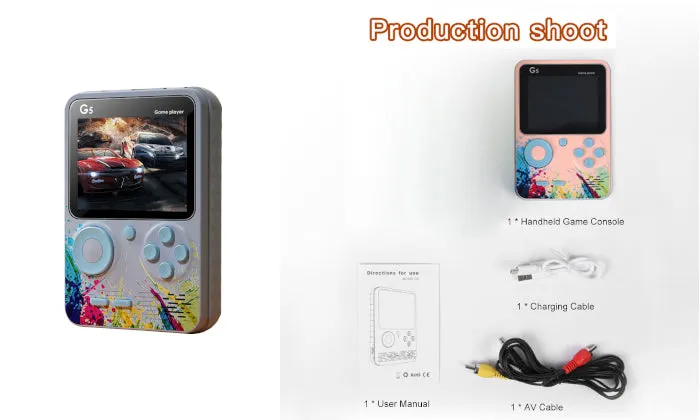 Handheld Game Console With 500 Retro Game