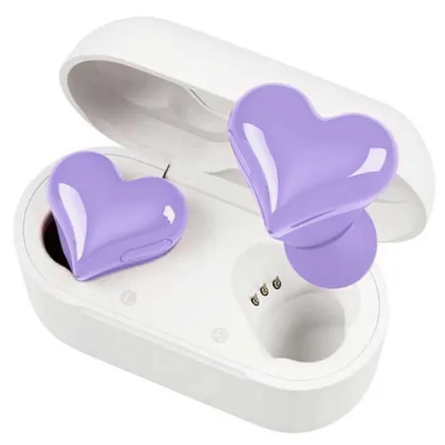 Heart Shaped True Wireless Earbuds Bluetooth 5.3 Headphones Earphones Headset US