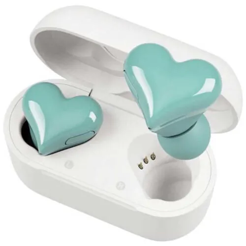 Heart Shaped True Wireless Earbuds Bluetooth 5.3 Headphones Earphones Headset US