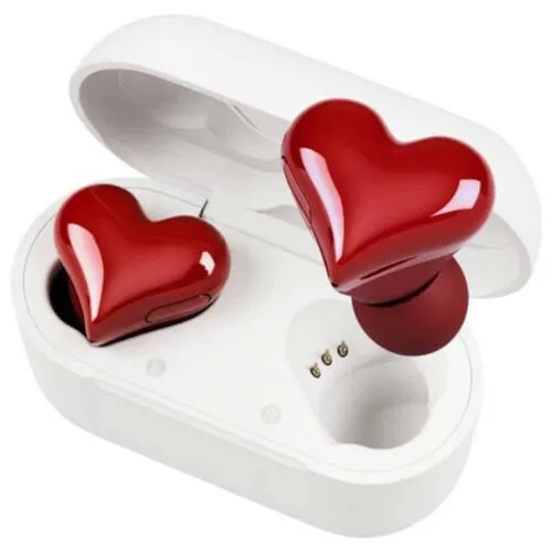 Heart Shaped True Wireless Earbuds Bluetooth 5.3 Headphones Earphones Headset US