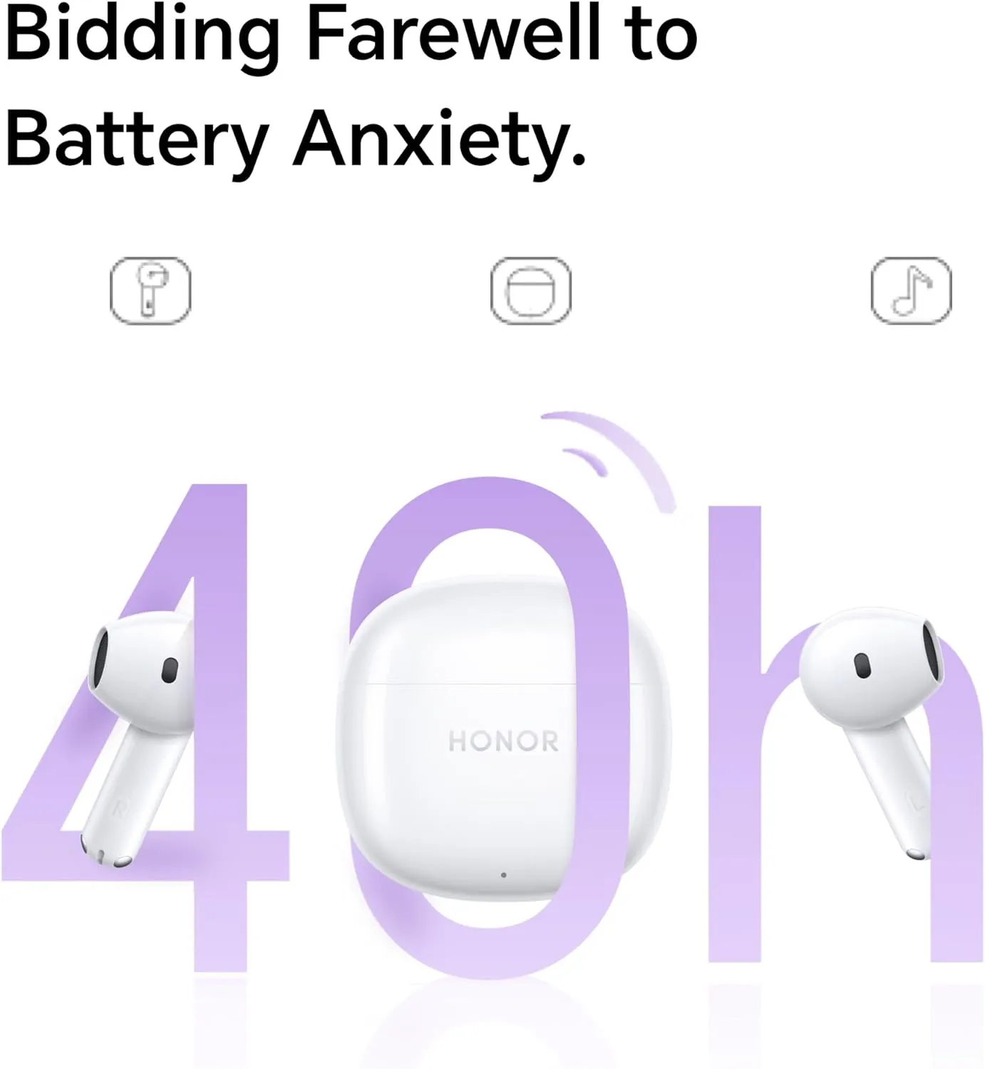 Honor Earbuds X6 With Charge Box White