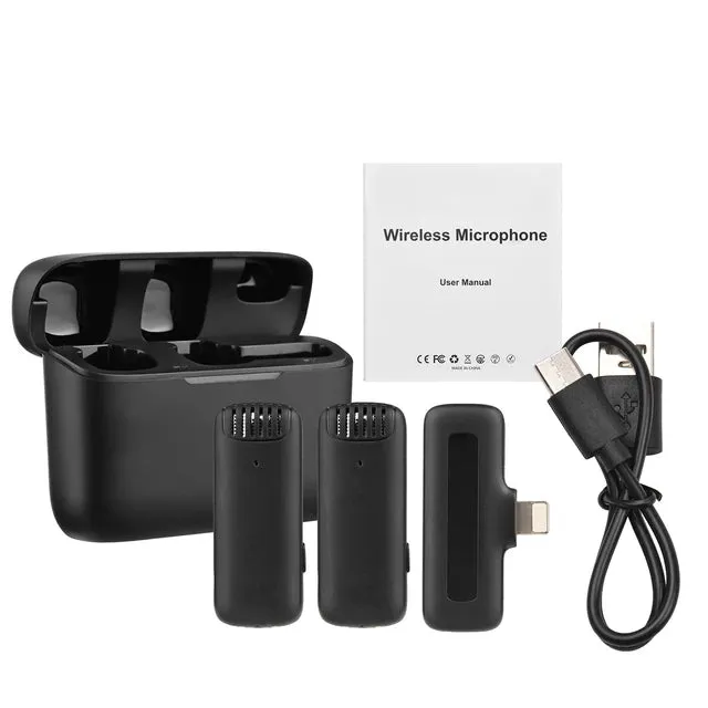 Hridz Professional Audio Wireless Lavalier Microphone Set with In-built noise reduction