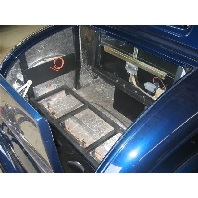 Hushmat Ultra Trunk Kit Heat and Sound Barrier 12 x 23" Sheet 1/8" Thick Rubber - Silver