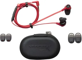 HyperX HX-HSCEB-RD Cloud Earbuds, Gaming Headphones with Mic for Nintendo Switch and Mobile Gaming