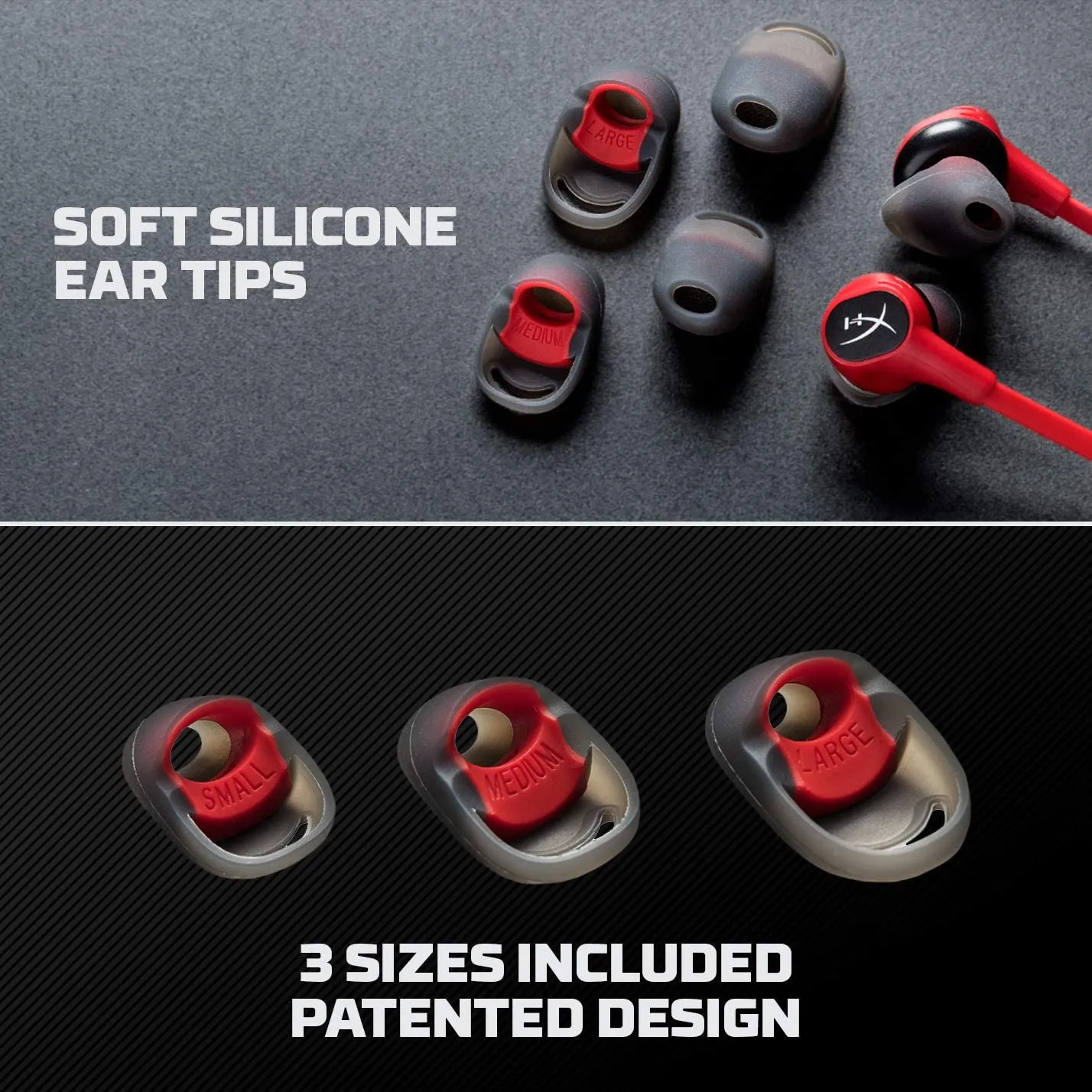 HyperX HX-HSCEB-RD Cloud Earbuds, Gaming Headphones with Mic for Nintendo Switch and Mobile Gaming