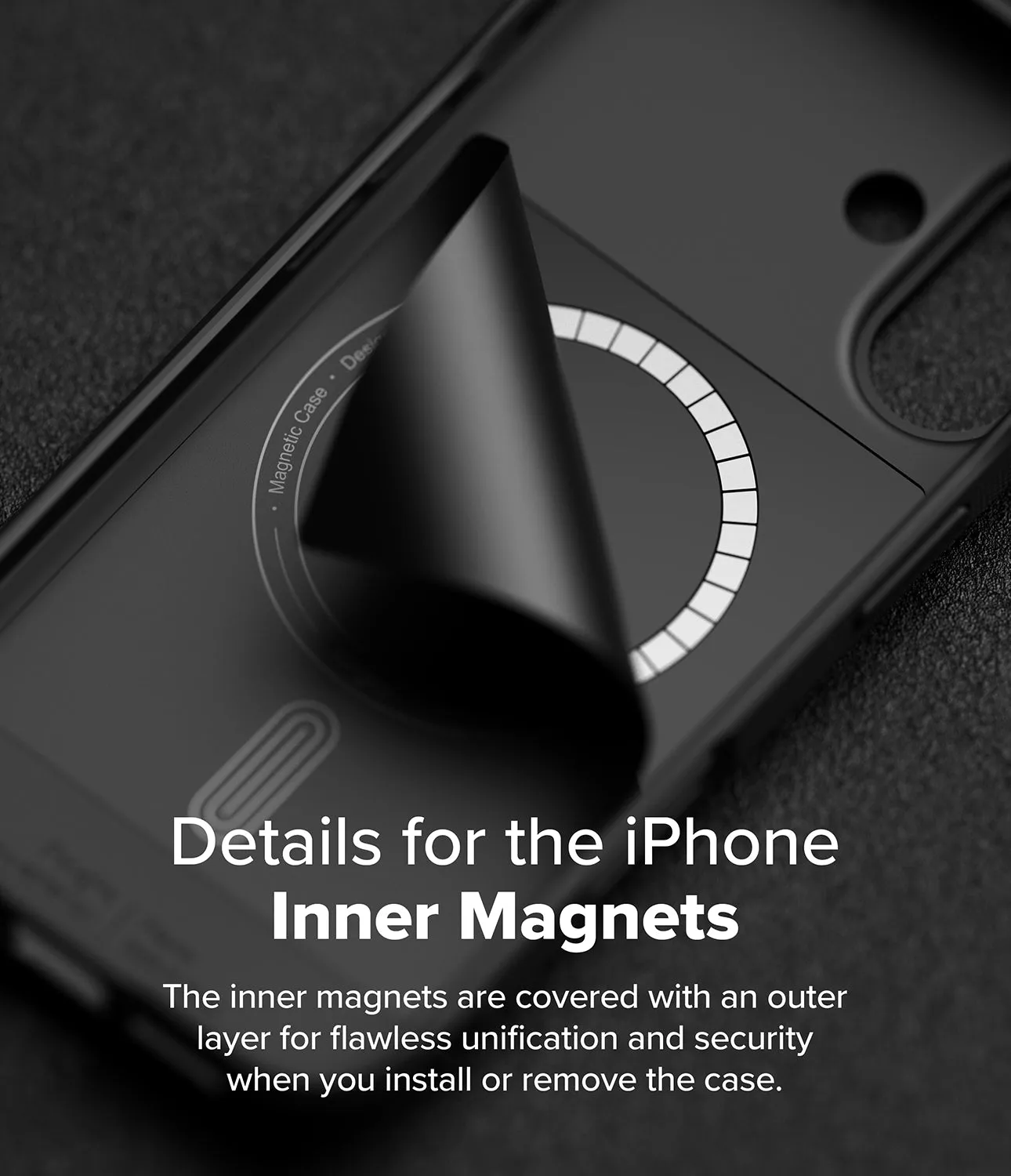 iPhone 16 Plus Case Cover | Onyx Magnetic Series| Black