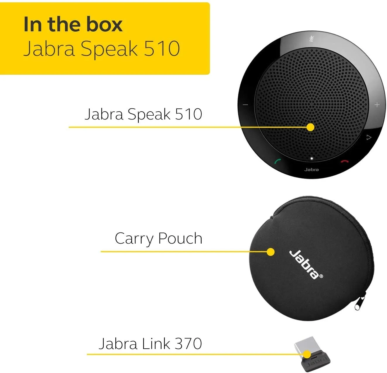 Jabra Speak 510  UC Wireless USB Conference Speakerphone 7510-409(2 Years Manufacture Local Warranty In Singapore)