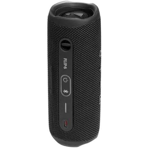 JBL FLIP 6 Waterproof Portable Speaker Bundle with gSport Carbon Fiber Case (Black)  (Refurbished)