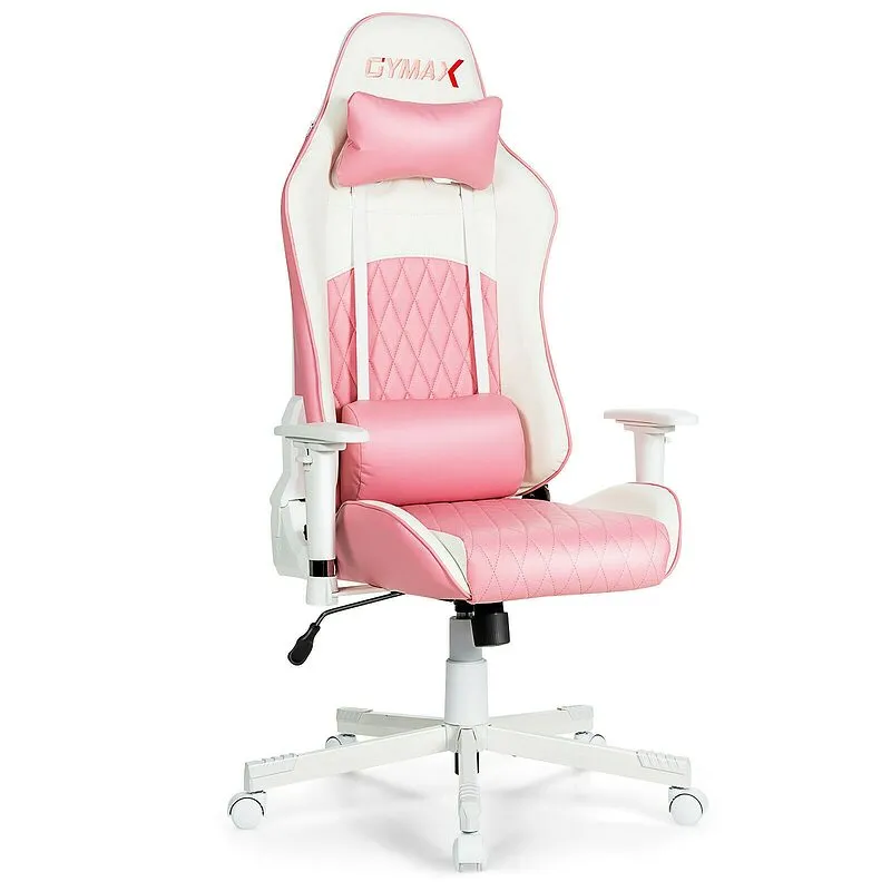 Kawaii Pink Adjustable Gaming Chair