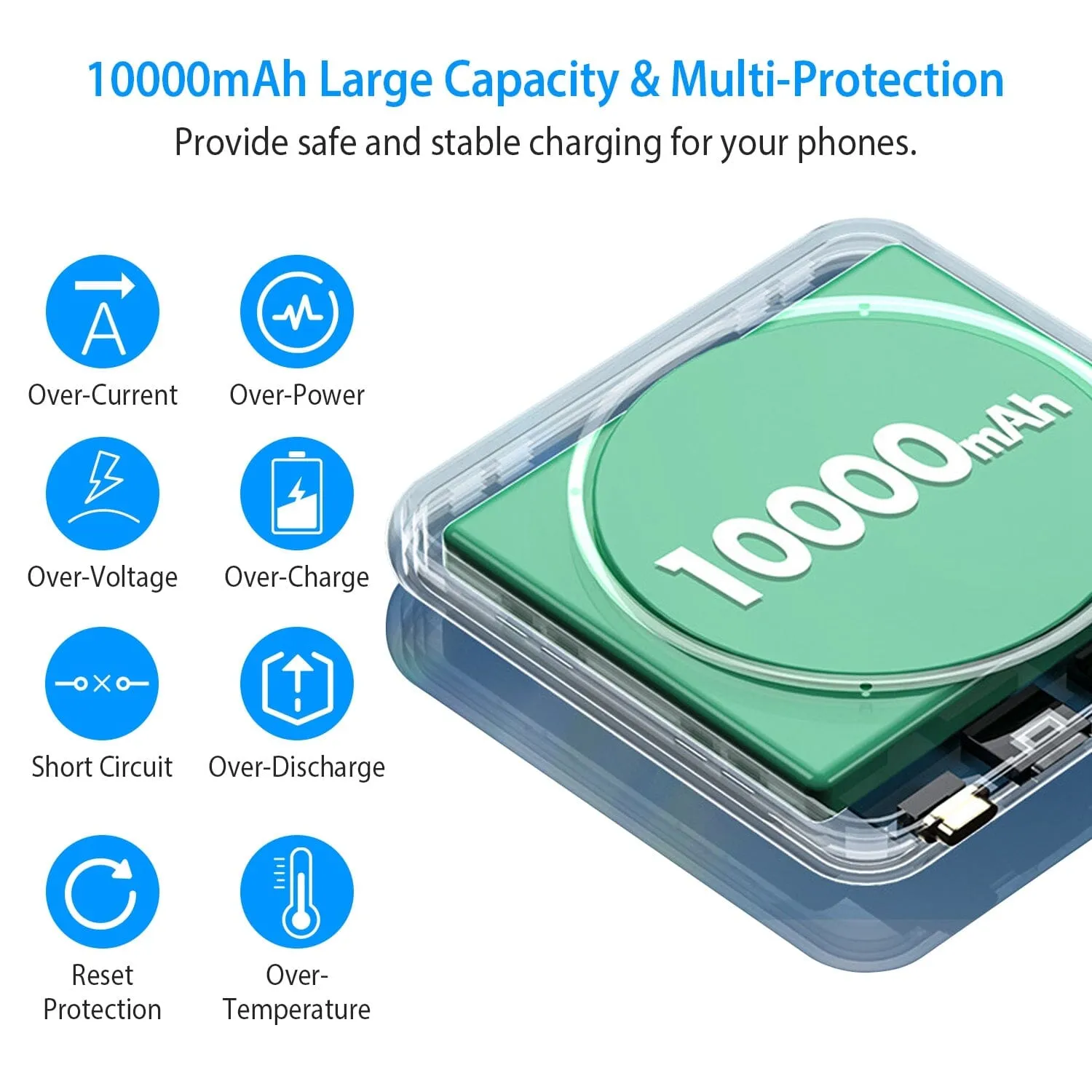 Magnetic Wireless Power Bank 10000mAh Magnetic Portable Charger Magsafe