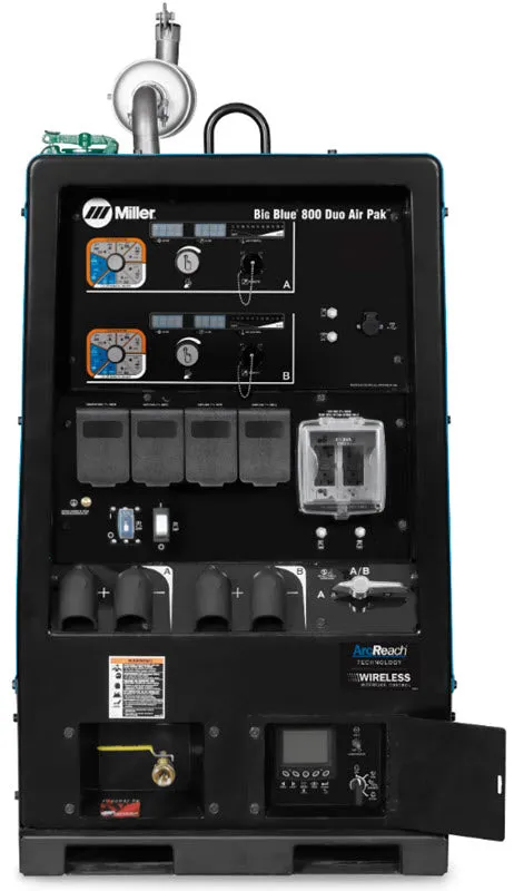 Miller Big Blue 800 Duo Air Pak Truck Mount Spec w/WIC & ArcReach