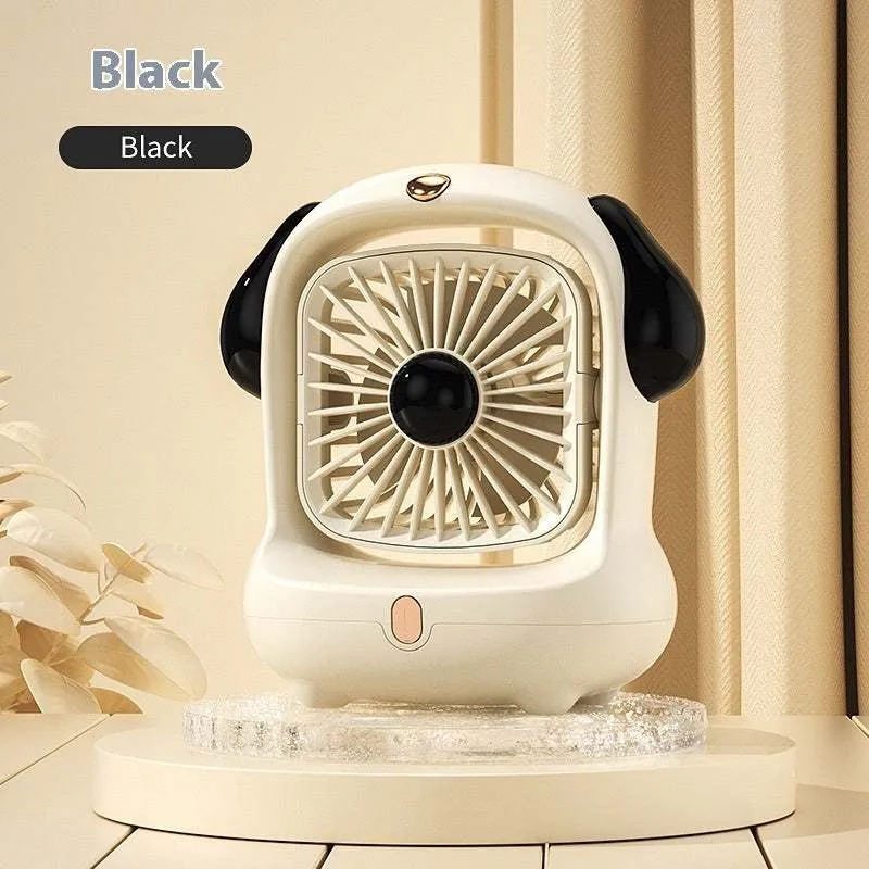 Mini Desk Fan - Desktop Little Mini Fan Charging power USB interface.