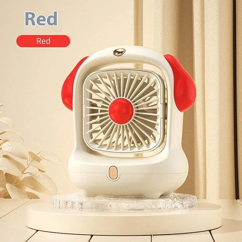 Mini Desk Fan - Desktop Little Mini Fan Charging power USB interface.