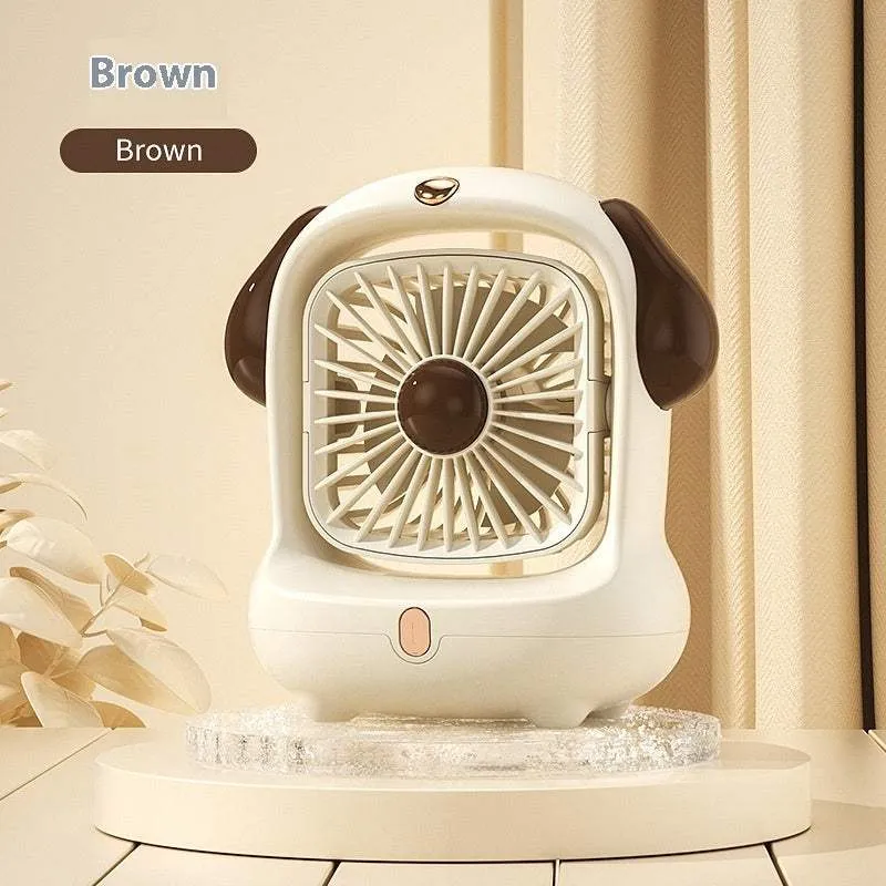 Mini Desk Fan - Desktop Little Mini Fan Charging power USB interface.