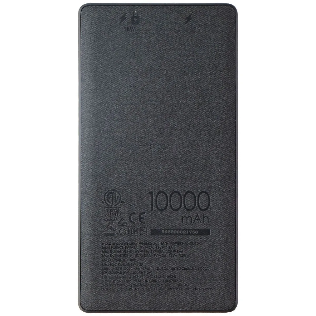 Mophie Powerstation Wireless 10,000mAh USB-C Power Bank with Qi Charging
