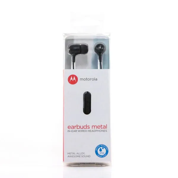 Motorola 3MM Earbuds Metal - Black