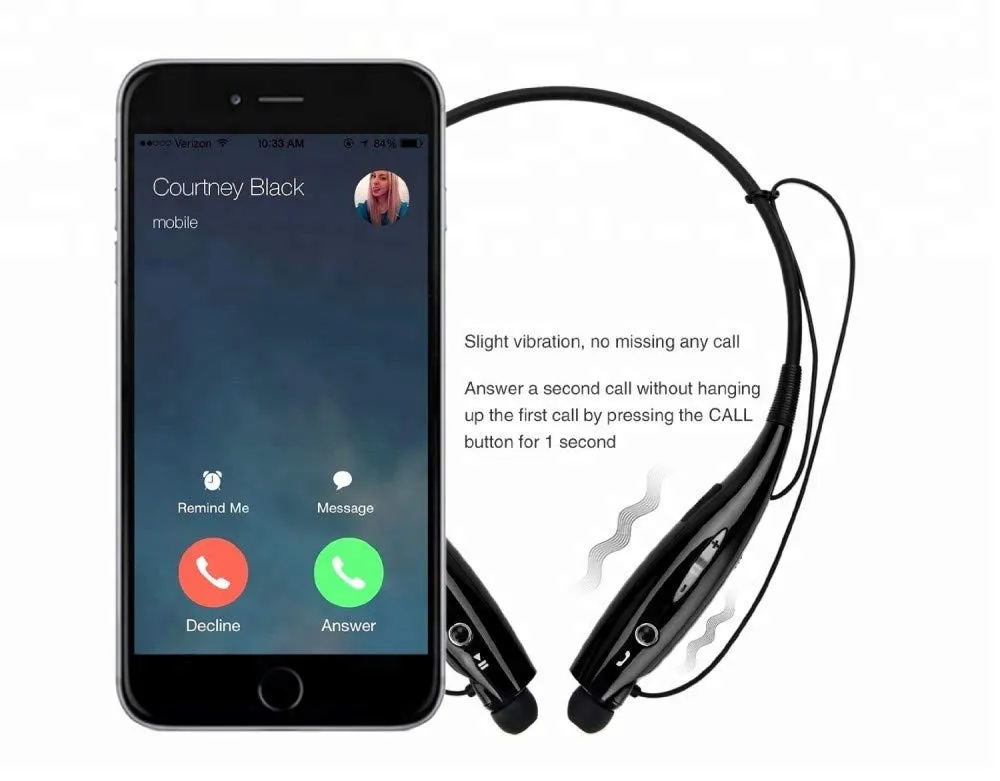 Neckband Style Bluetooth Headset/Earphone - H00451