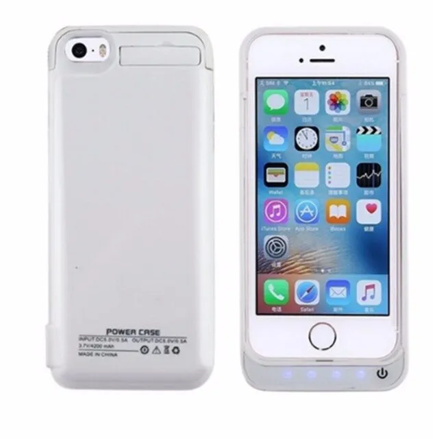 NENG 4200mAh Portable Backup External Battery Charger Case For iphone5 SE  Powerbank Charging Case For iPhone 5C 5S Battery Case