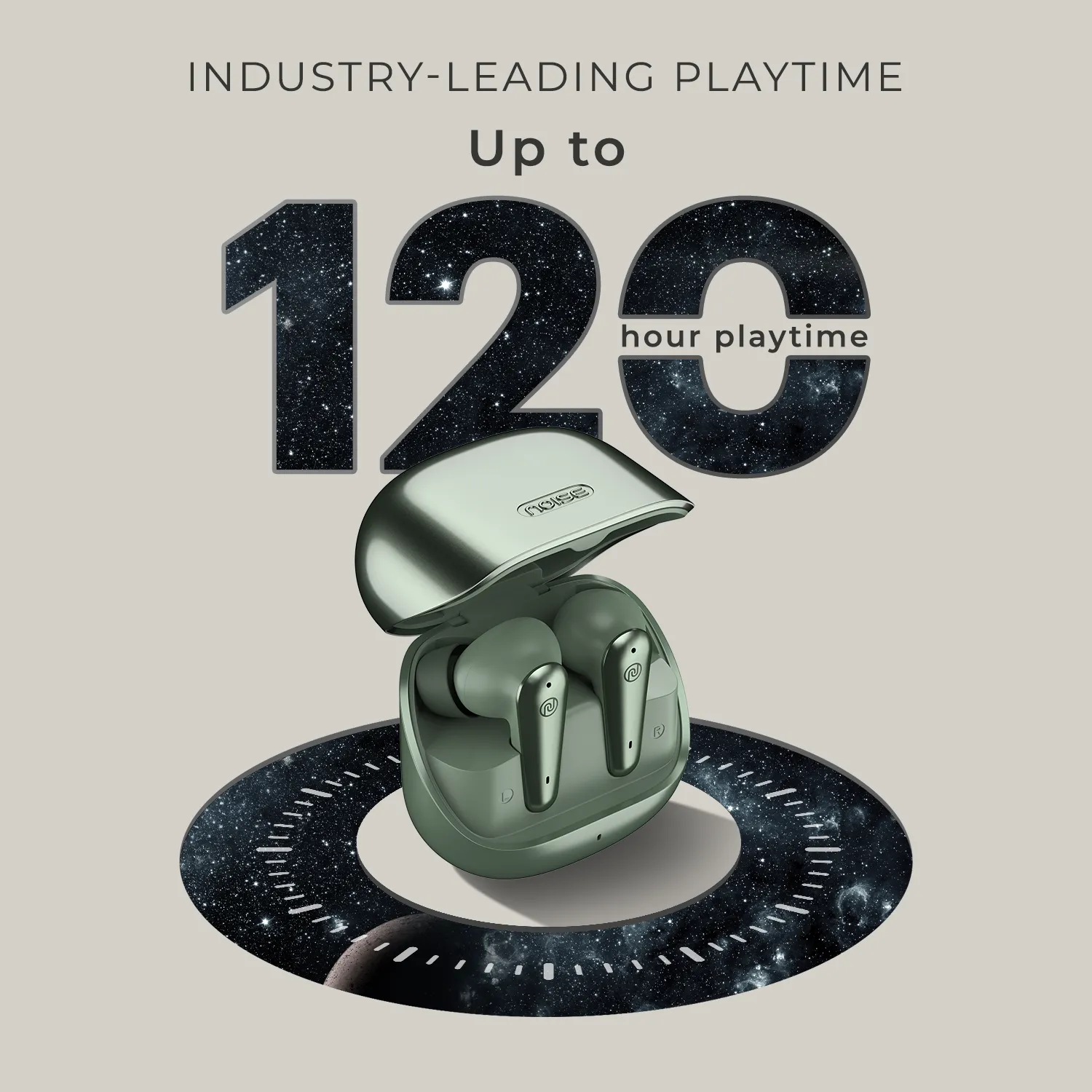 Noise Buds X Prime in-Ear Truly Wireless Earbuds with 120H of Playtime, Quad Mic with ENC, Instacharge (10 min = 200 min),Premium Dual Tone Finish, 11mm Driver, BT v5.3