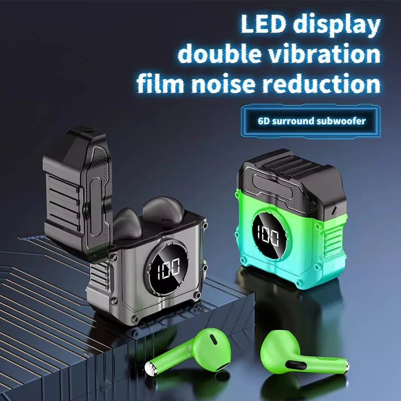 Noise Cancelling Digital Display Bluetooth Headphones