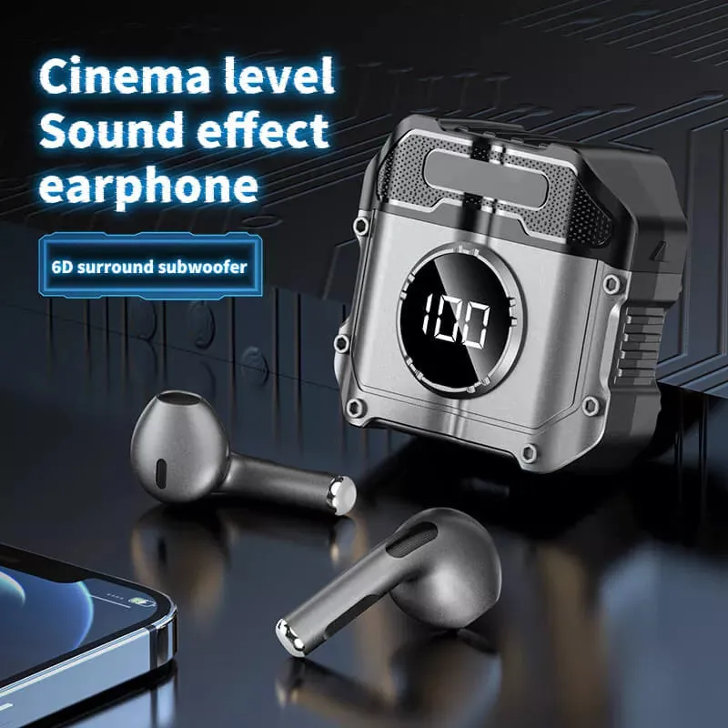 Noise Cancelling Digital Display Bluetooth Headphones