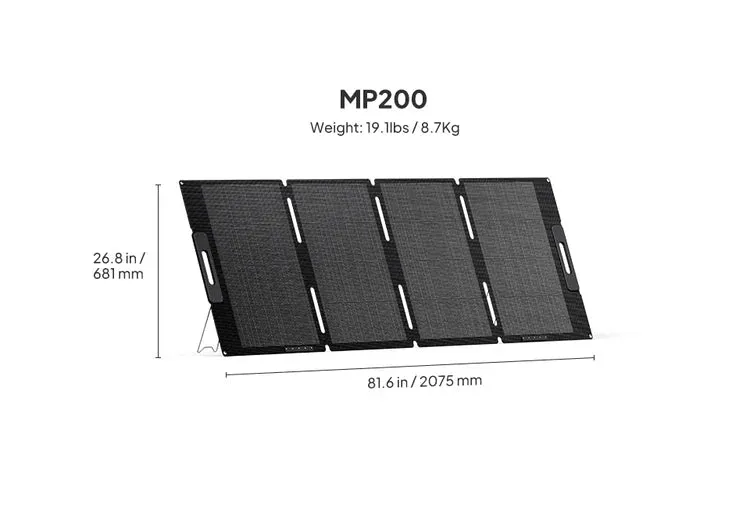 Off-grid kit: Bluetti AC70P portable solar power station   MP200 foldable solar panel
