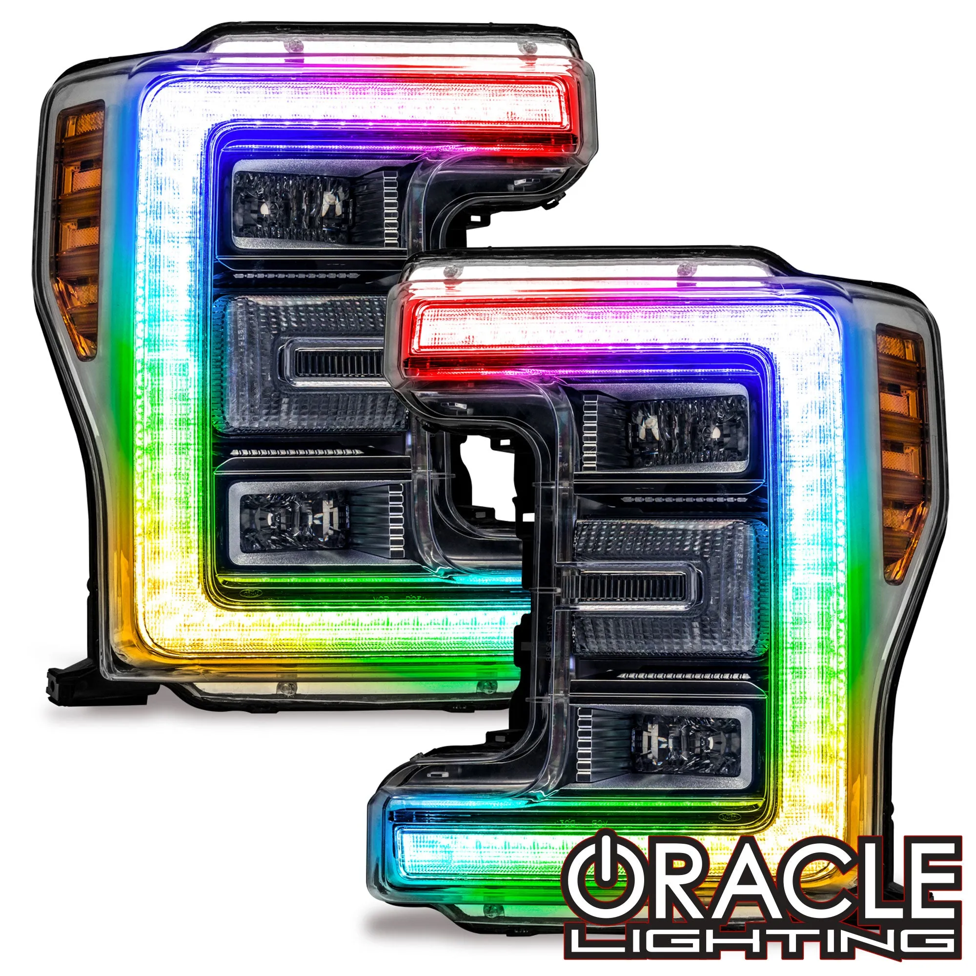 ORACLE Lighting 2017-2019 Ford F-250 /F-350 Superduty ColorSHIFT Headlight DRL Upgrade Kit
