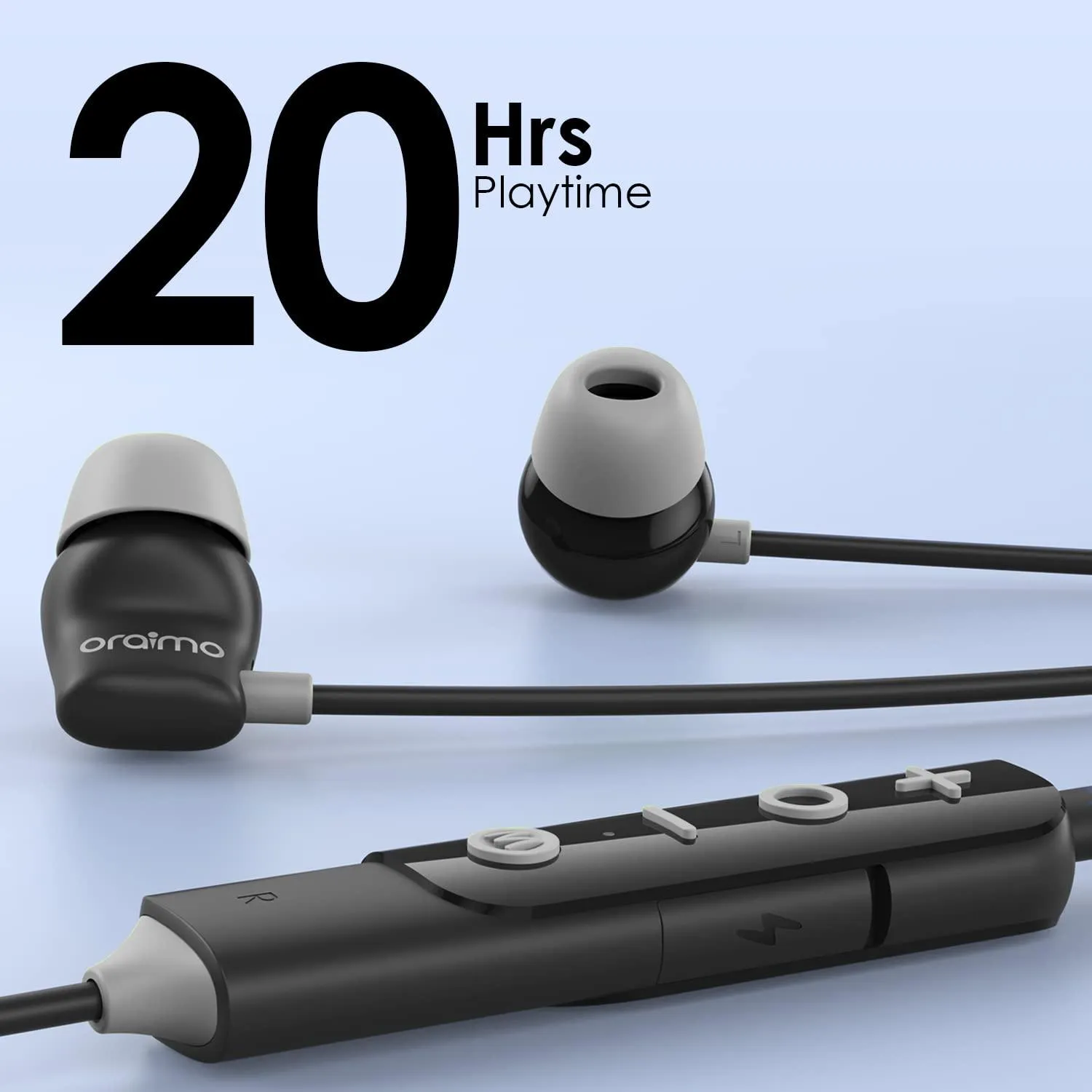 Oraimo OEB-E30D Neckband Wireless Earphone - Black