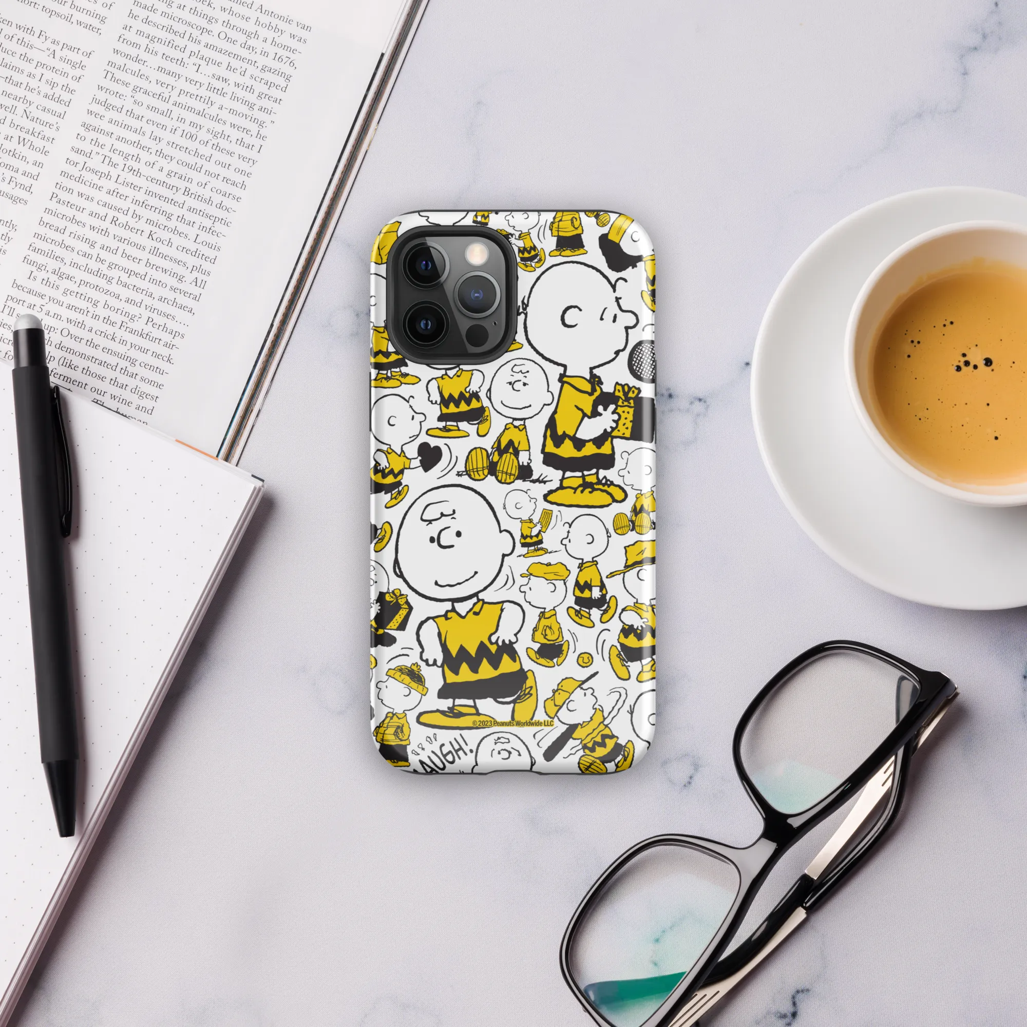 Peanuts Charlie Brown Pattern Tough Phone Case - iPhone
